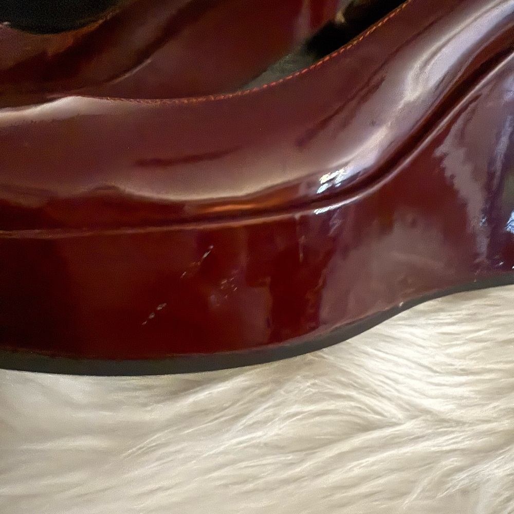 Marc Jacobs Dark Red Patent Heels - Picture 9 of 9